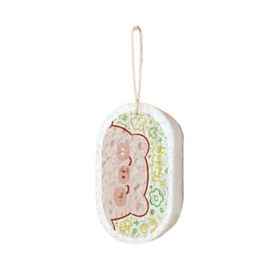 1/3 шт. Утолщенная губка из древесной целлюлозы с мультяшным рисунком, безопасная для детей, для мытья посуды, впитывающая масло, неабразивная губка для мытья кастрюль