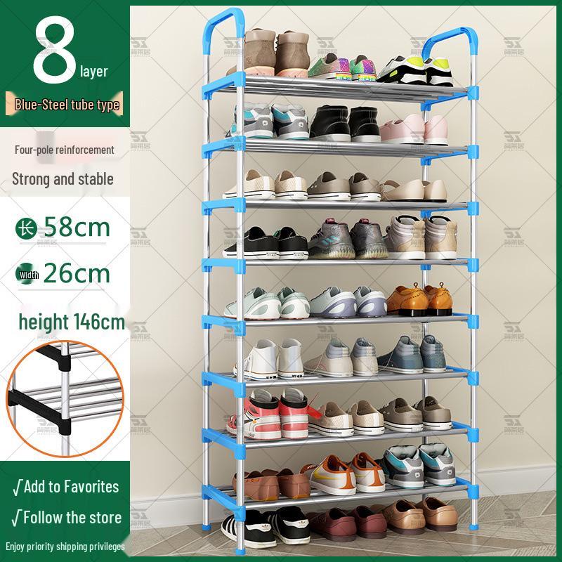 Тонкая многоярусная обувница для прихожей или общежития