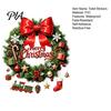 Holiday Party Bathroom Supplies Christmas Wreath Toilet Decal, Merry Bow Seat Sticker, Home Decoration Items Waterproof Lid Tank Decals, Self-Adhesive