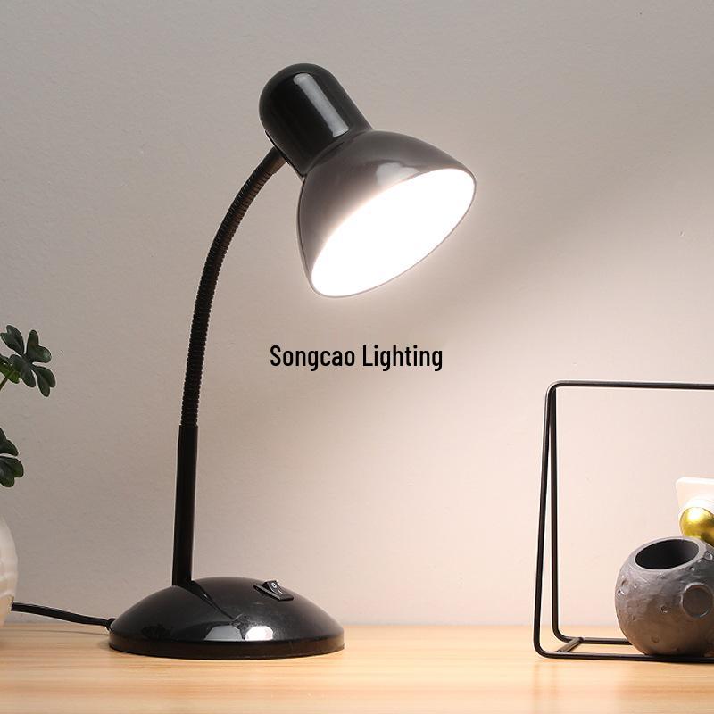 Eye-Safe LED Minimalist Metal Desk Lamp for Office, Dorm, and Study