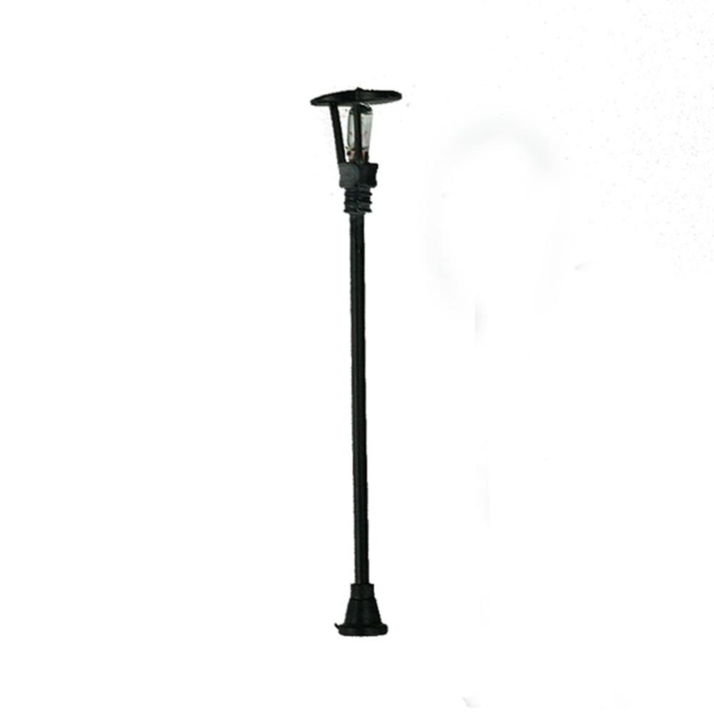 Белые миниатюры Декор Модель Уличные фонари Пейзаж Светодиодная лампа Макет Фонарный столб Освещение детской площадки