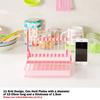 Foldable Design Plate Organizer Multicolor Storage Holder Creative Foldable Rack  Kitchen Use