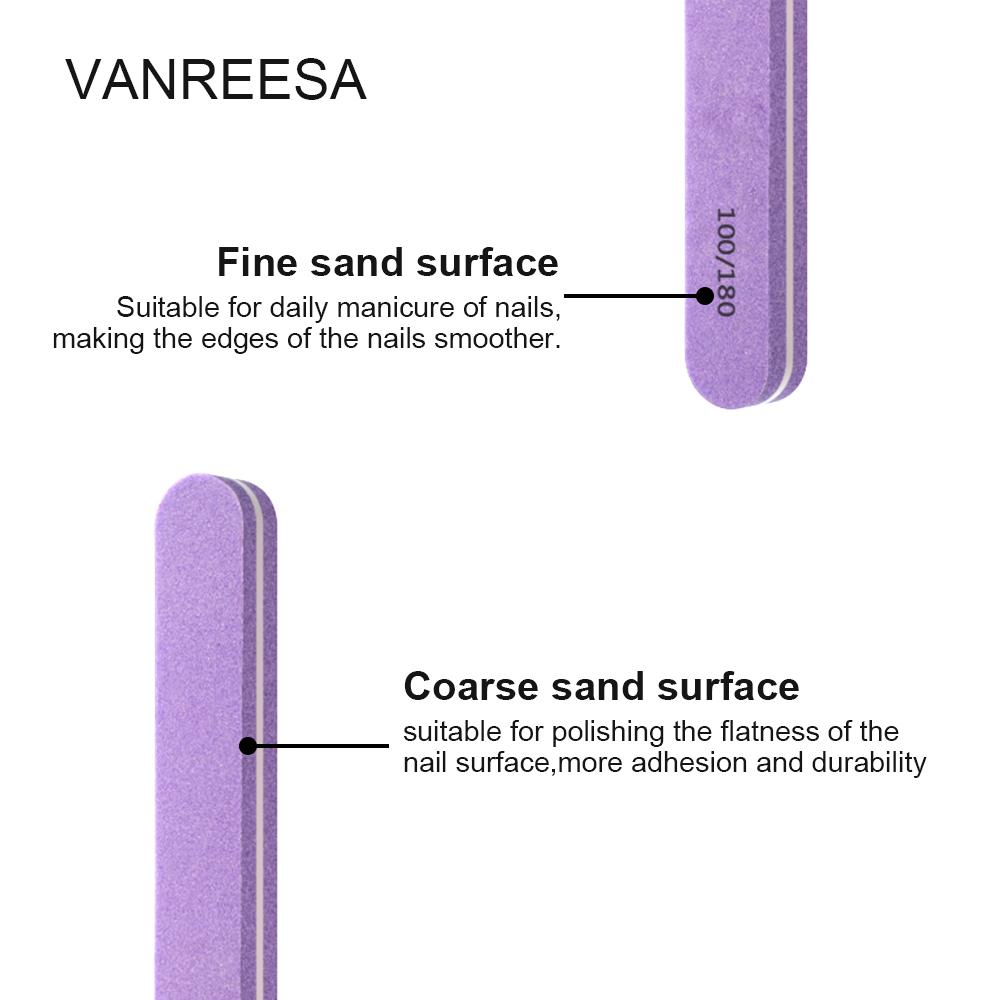 VANREESA Пилочка для ногтей, набор буферов для ногтей, шлифовальный и полирующий буферный блок, УФ-гель для полировки ногтей, маникюрные инструменты