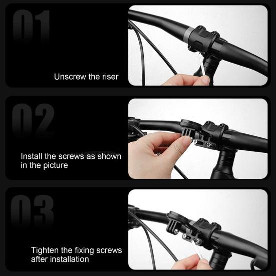 Adjustable Bike Computer Mount Front Cycling Computer Extension Bracket Road Bikes Integrated Handlebar Computer Holder for Garmin Cateye Bryton