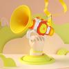 Baby Trumpet Toy with Lanyard Increasing Lung Capacity Oral Muscles Training Cartoon Animal Blow Horn Toy Toddler Boys Girls Musical Instrument Toy