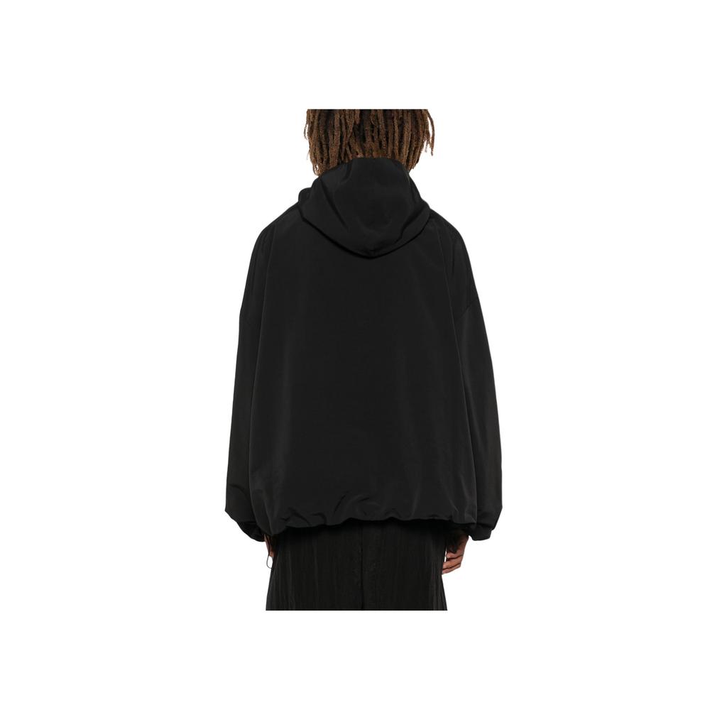 Fear of God Essentials Анорак с капюшоном из армейского нейлона Черный Мужская верхняя одежда 202BT244780F