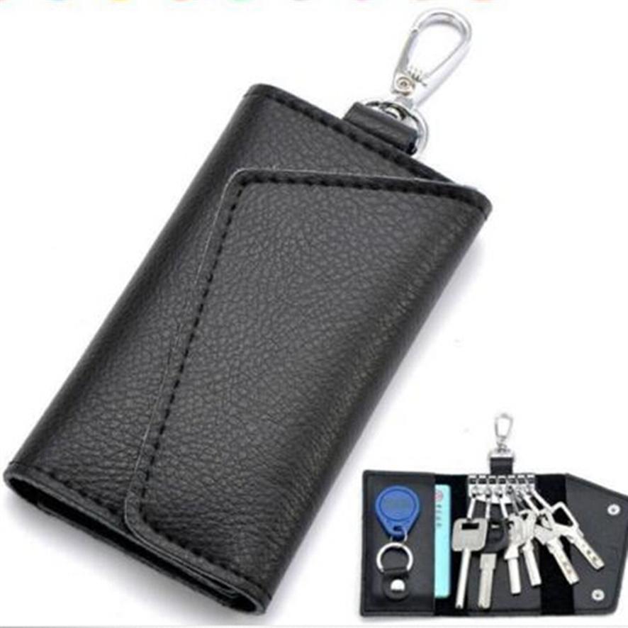 Leather Multi-function Key Case Universal Waist Hanging Keychain Bag