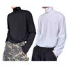 Men's Turtleneck Shirts Long Sleeve Pullover Tee Male Casual Slim Fit Undershirt Base Layer Top for Daily Sports Street