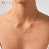 Jewelry Women Gold 14k Fashion Necklaces Lab Grown Diamond Marquise Flower Necklace Wedding Engagement Chains Fine Jewellery