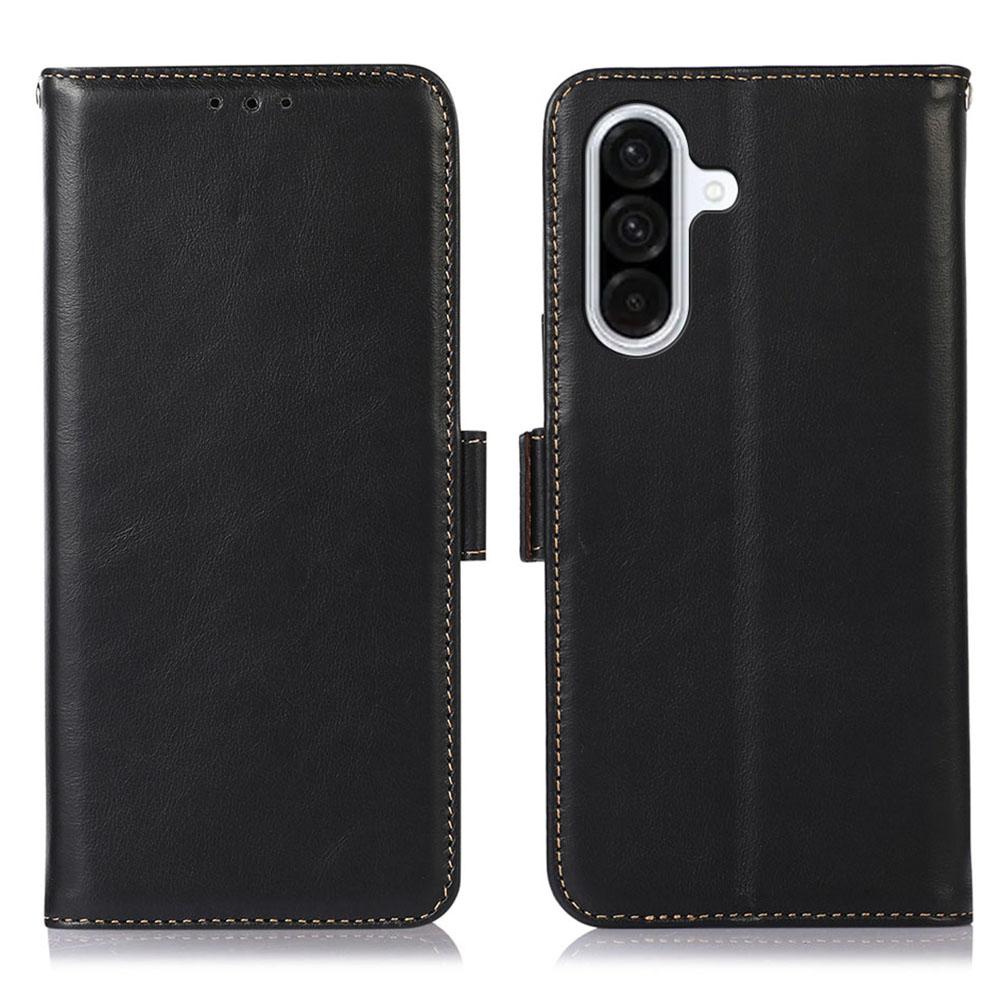 Для Samsung Galaxy A17 Чехол Блокировка RFID Настоящая Коровья Кожа Кошелек Чехол для Телефона