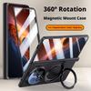Чехол для Honor Magic V6, приятный для кожи, матовый, с магнитом, 360° вращающаяся подставка, складной шарнир, с защитной пленкой для объектива, жесткая крышка