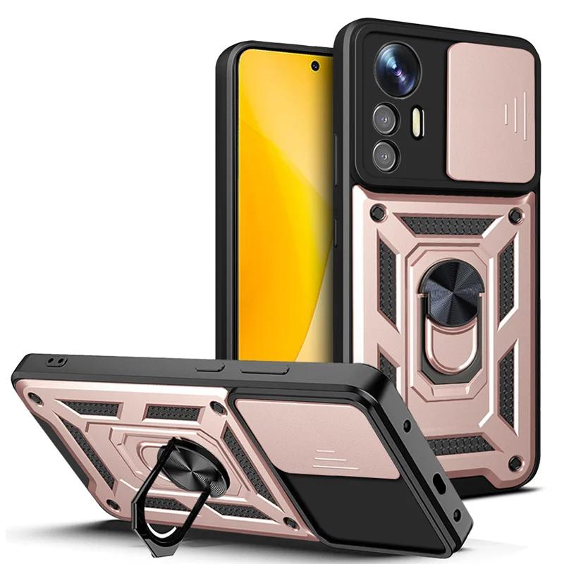 Ударопрочный Бронированный Чехол Военного Стандарта Для Mi Xiaomi 14 Ultra Pro 13T 13 Lite 12 12X 12T Телефон Магнитное Кольцо-Держатель Защитная Крышка