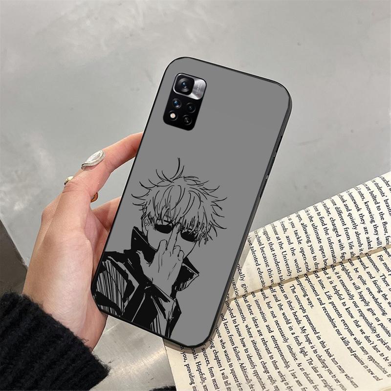 Чехол для телефона Jujutsu Kaisen Сатору Годжо для Xiaomi Redmi note 13 12 Pro 11S 11 10 Pro 10S 12S Redmi 10 9C 13C