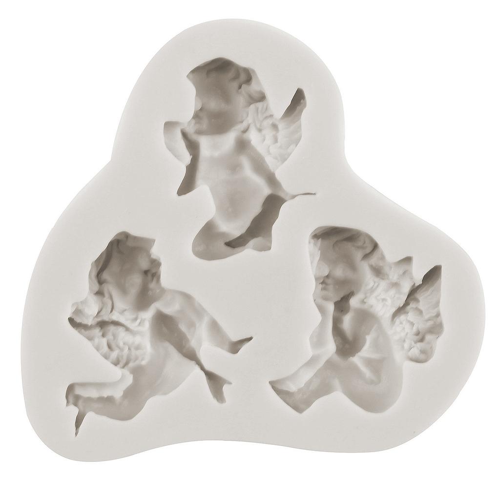3D милый ангел, детская силиконовая форма, сделай сам, ангел, кекс, топпер, форма для помадки, инструменты для украшения торта, форма для конфет, шоколада, мыло, смола, глиняные формы