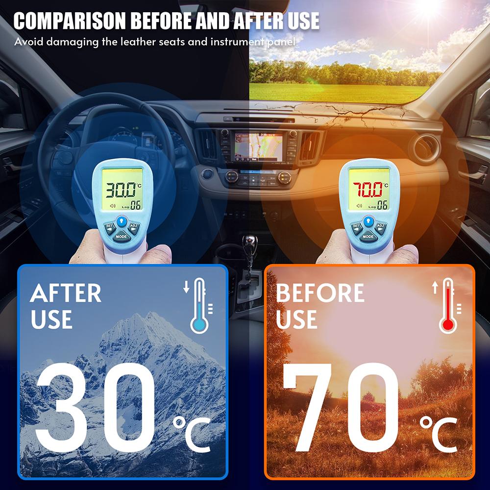 Car Front Window Sunshade Cover Parasol Auto Windshield Sun Visor Sunscreen For Toyota RAV4 2019 2020 2021 2022 Tesla Model 3