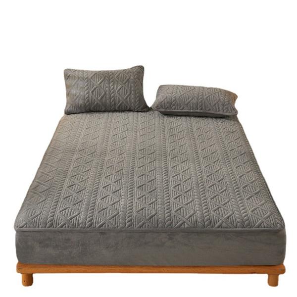 Новая мода, хлопковое утолщенное покрывало, бархатное зимнее теплое простынь, защитный чехол для матраса, утолщенное покрывало, наматрасник