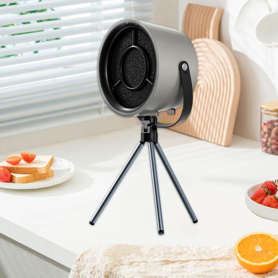 Kitchen Exhaust Fan Indoor Desktop Cooker Hood with 3 Speeds Small Apartment Ventilation for Electric Cookers BBQ