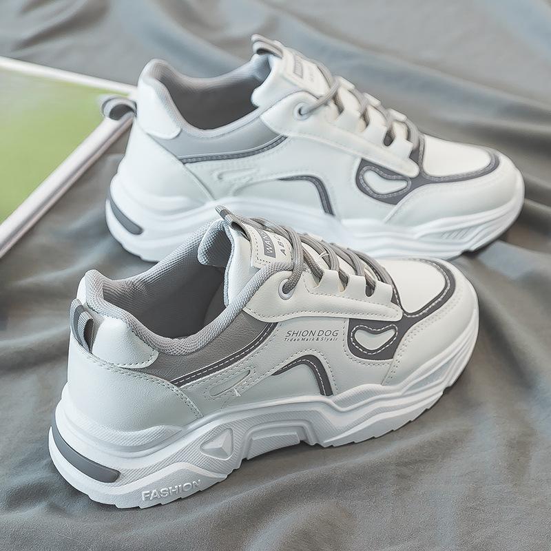 Новая универсальная и повседневная спортивная обувь для женщин, студенческая повседневная обувь на толстой подошве, кроссовки «папины кроссовки»