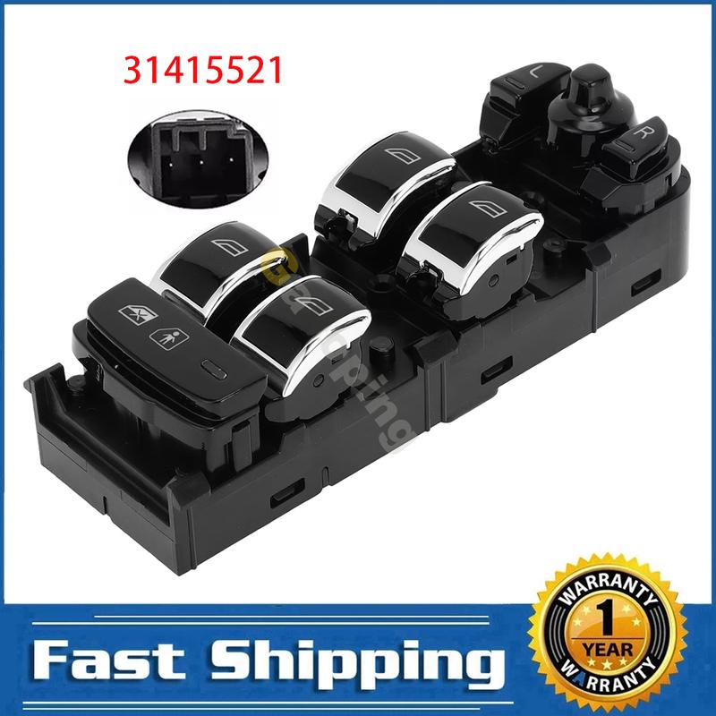 For Volvo S90 2018 Front Left Electric Power Master Window Switch Control Regulator Button 31415521 Car Parts