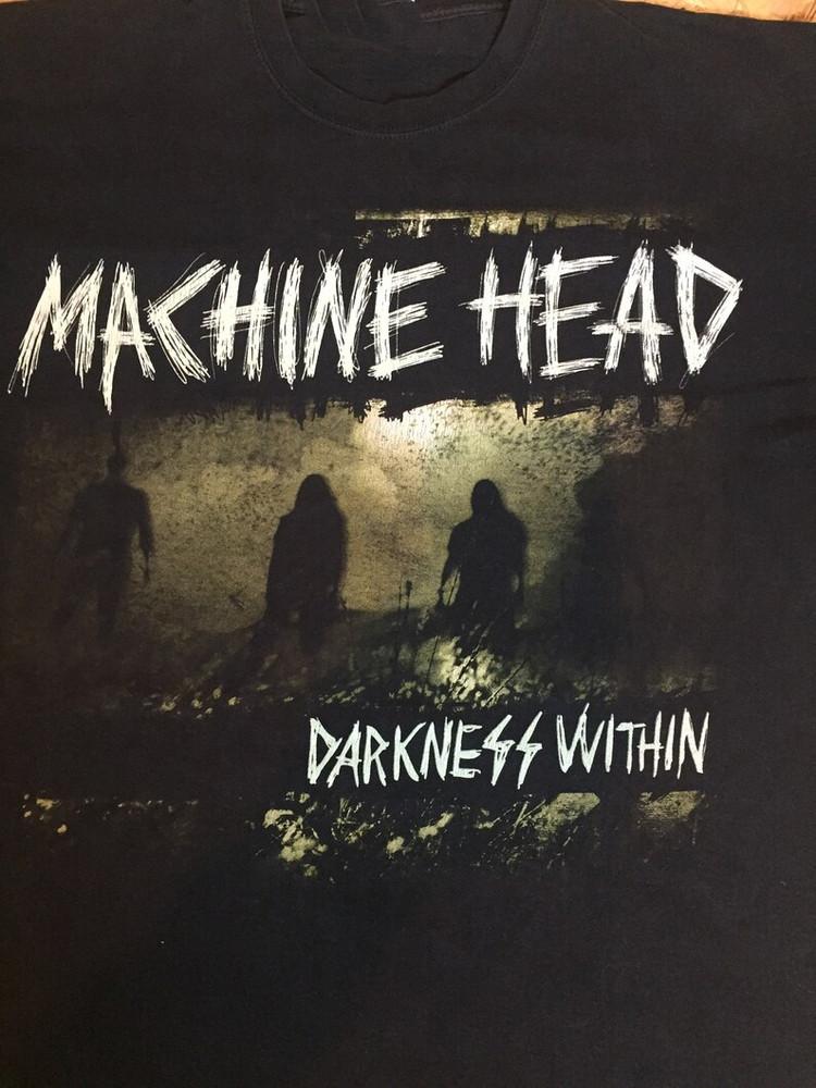 Подарок Machine Head для фанатов Черная футболка Хлопок Все размеры RD98 Унисекс футболка