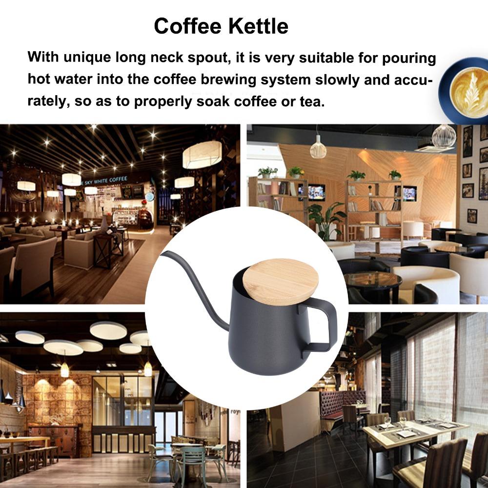 Long Narrow Spout Coffee Kettle Stainless Steel Pour Over Kettle Pour Over Pot Coffee Making