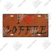 Putuo Decor Coffee Metal Sign Licenses Plate Plaque Metal Vintage Tin Sign Decoration for Cafe Kitchen Club Home Wall Decor