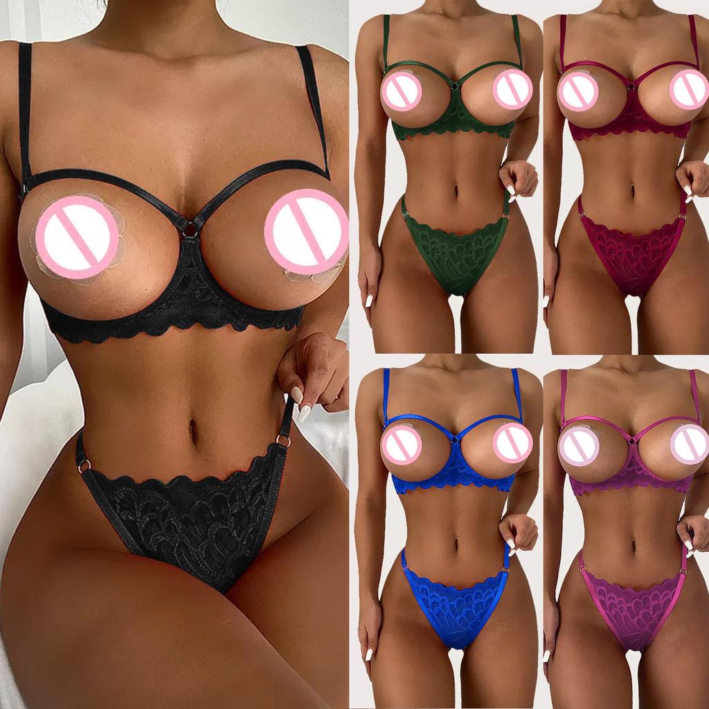 Sexy and fashionable lace underwear, underwear pajamas, steel rings, pajamas, garter straps