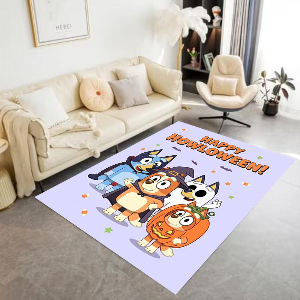Halloween Costume Parade Area Rug Suitable for Playrooms Game Room Dining Room Hallway Anti-slip Rug Office home decor Wedding Party Gift
