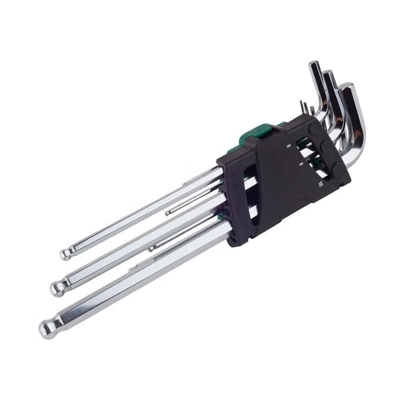 SATA 9-Piece Extra-Long Ball-End Hex Key Set