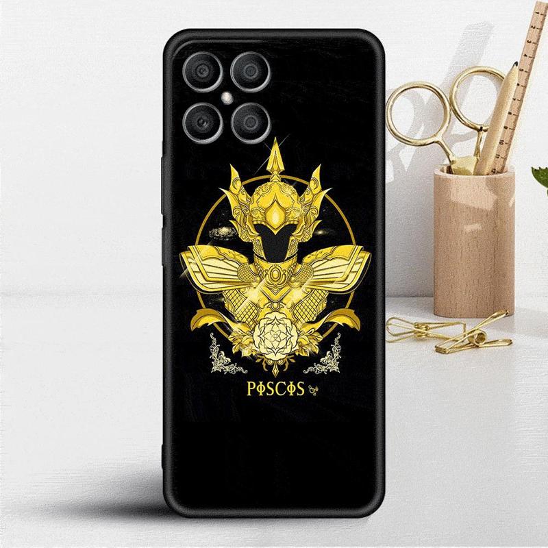 Чехол с логотипом аниме Рыцари Зодиака для Honor X8 X8a 90 X9a 8X 70 50 20 Magic5 Pro 9X P60 P50 Черный Мягкий Чехол для Телефона