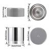 SDTC Tech Trailer Wheel Bearing Protector Sets 1.98 Inch Stainless Steel Bearing Protectors With Bearing Dust Cover Caps For Trailer Boat (Grey And