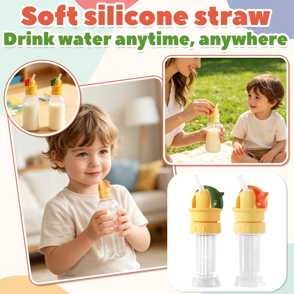 Water With Straw Cap Conversion Head, Suitable For Infants And Children To Prevent Suffocation When Going Out
