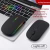 Bluetooth Dual-Mode Wireless Silent Charging Ultra-Thin Luminous Mouse for Office and Tablets