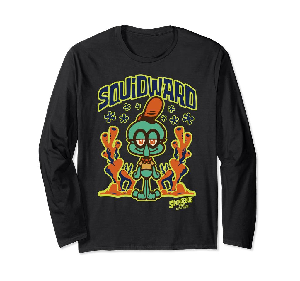 SpongeBob SquarePants Sponge On the Run Kids' Squidward Long Sleeve T-Shirt