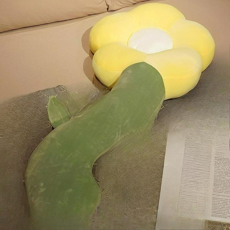 Милая подушка-цветок, подушка для ног для спящей девушки, прикроватная подушка, подушка для кровати в спальне, длинная подушка для сна на боку
