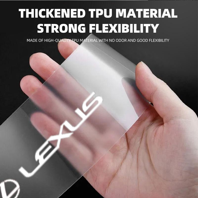 Hot Car Threshold Protector Transparent Decorative Badge Sticker For Lexus IS ES GS LS UX NX RX