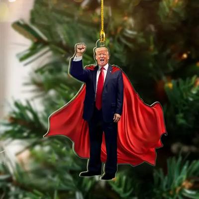 Акриловое украшение для памятной даты штата США 2024 года, украшение для президентских выборов в Америке, рождественские подарки для друзей