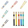 1 Pair Classic Drum Sticks Rubber Handle Drum Brushes Drumsticks Acoustic
