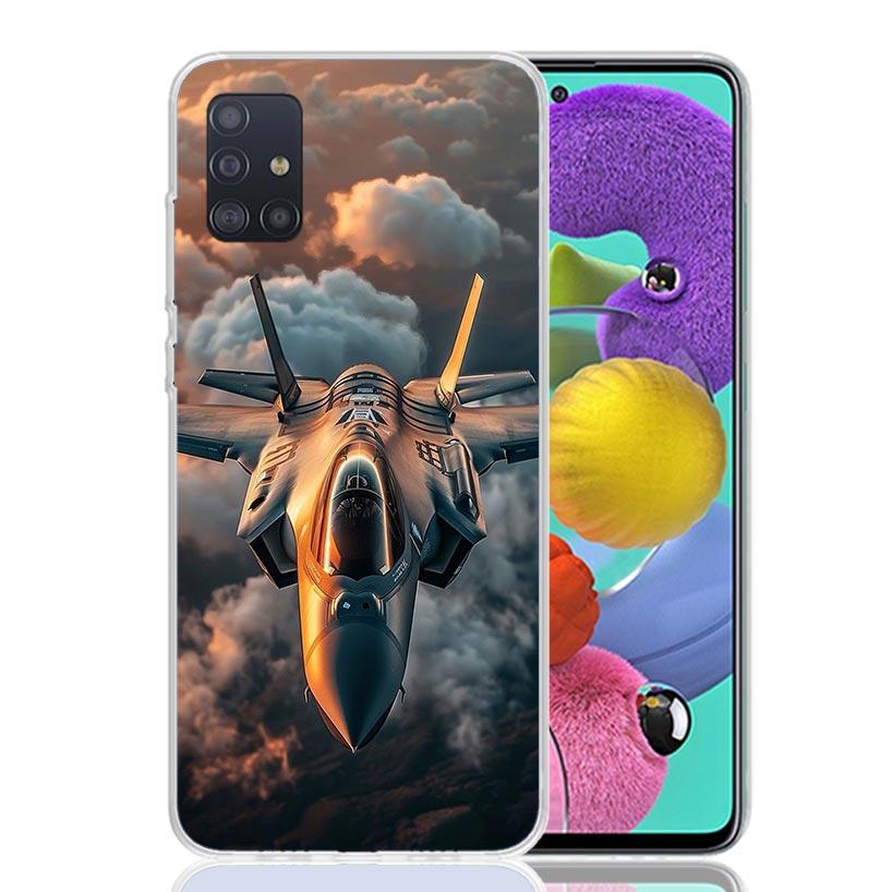 Крутой чехол для телефона с изображением самолета для Samsung Galaxy A52 A32 A22 A12 A02S A50S A30S A51 A31 AA71 Note 20 Ultra 10 S10 Plus Galax