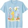 Hot Fashion Casual Disney Peter Pan Tinker Bell Never Land Flowers and Flight T-Shirt S-4XL Four Seasons
