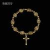 Модный браслет из эластичного сплава, маленький святой Делан, браслет с четками Иисуса, священный центр, сострадательный маленький святой Деран, религиозный