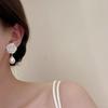 Винтажные серьги с жемчужным цветком, женские украшения, элегантный темперамент, свадебный кулон, подарочные аксессуары