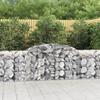 VidaXL Curved Gabion Baskets 13 Pcs 300x50x80/100 Cm Galvanized Iron, Gabion, Gabion Cage, Gabion Wall Basket, Wall 3146694
