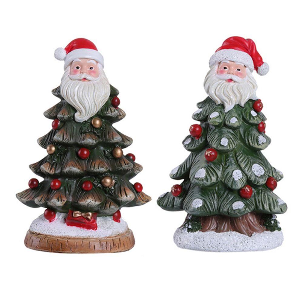 Статуя рождественской елки с рождественским украшением Санта-Клауса, нежная модель рождественской елки