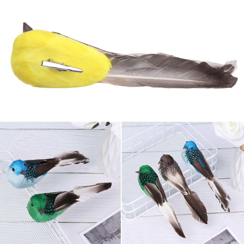 Ornament Home Decorations Simulation Animal Model Lifelike Sparrow Feather Foam Artificial Birds