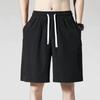Five-point Pants Men's Summer Thin Section Hong Kong Style Loose Large Size Outer Wear Big Pants Ice Silk Sports Shorts