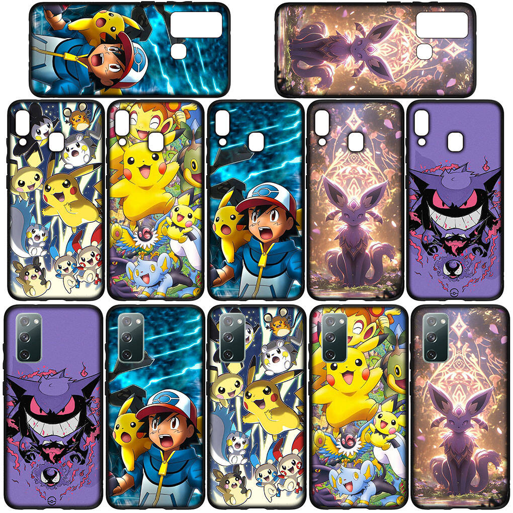 Phone Case for iPhone 17 16 15 Plus Xiaomi Poco F8 F7 X7 X6 M8 C85 C75 Redmi Note 14 12 11 13 Pro Max A4 14C 13C 15C Poster Pokemon GO Pikachu Cover