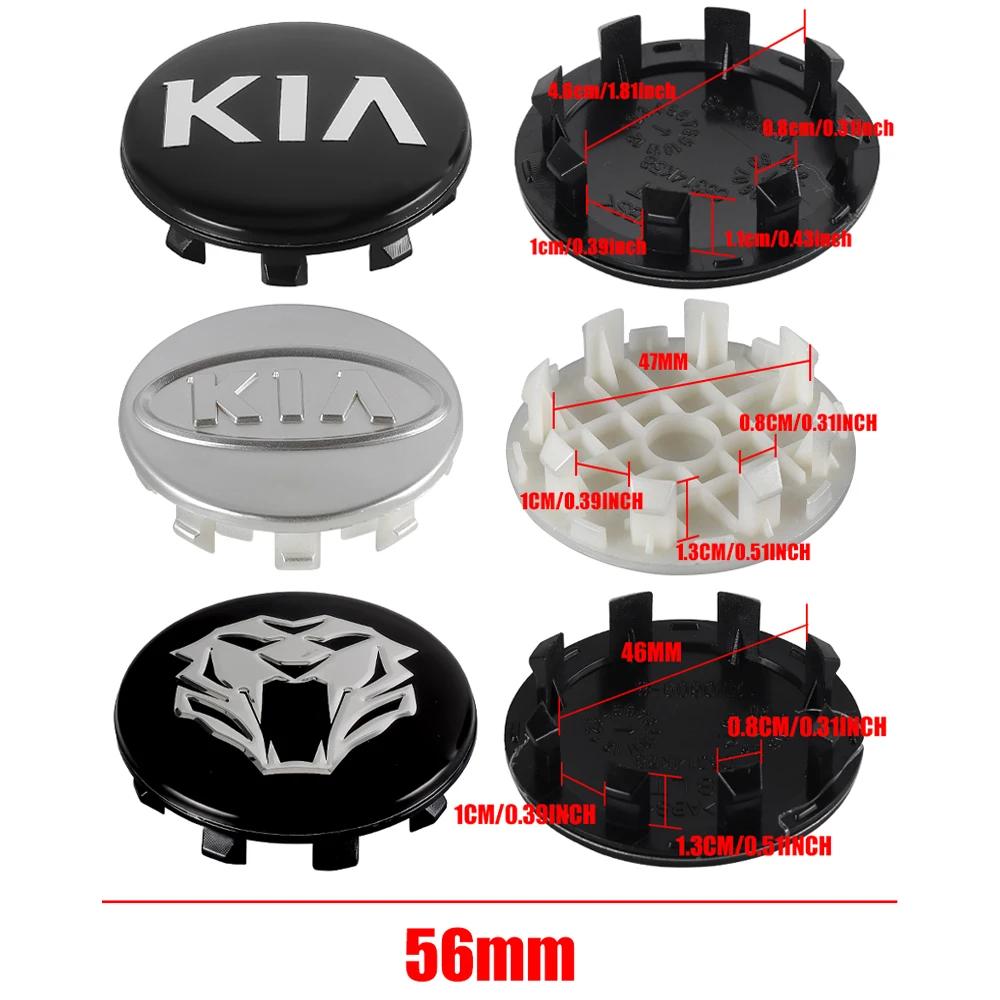 AANO1 56/65mm Car Wheel Center Hub Caps Stickers Badge Cover For Kia Sportage Morning Ceed Picanto Rio Niro Stonic Optima Forte K K5