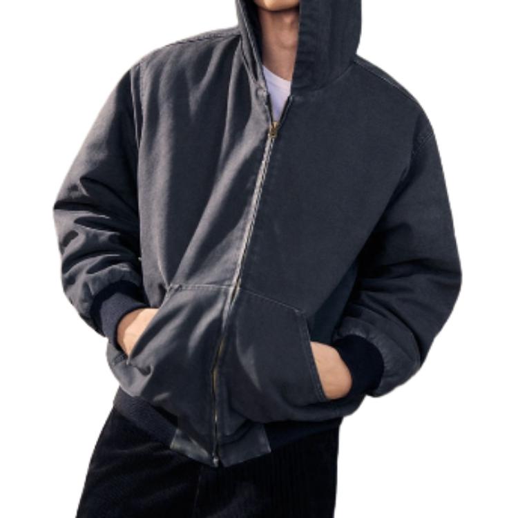 Levis American Vintage Поношенная Толстовка с Капюшоном Повседневная Куртка на Молнии с Длинным Рукавом Мужская Куртка 005MY-0002