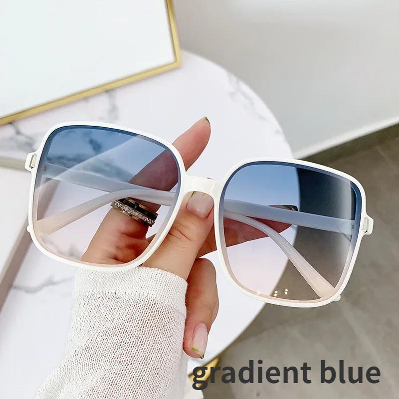 Fashion Design Women's Sunglasses Luxury Ocean Lens Sun Glasses Unisex Travel Outdoor UV400 Eyewear New Square Frame Shades